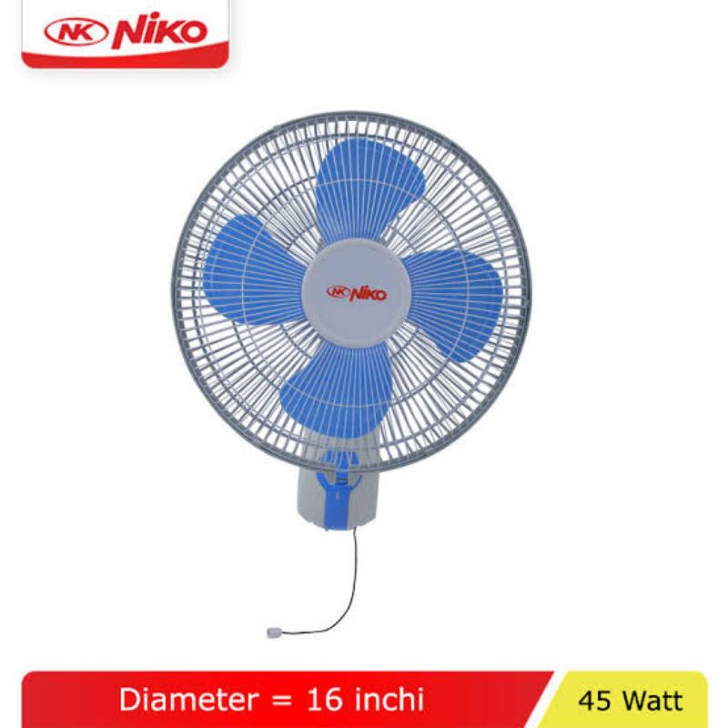 Niko Kipas Angin Dinding 16 Inch / Wall Fan 16&quot; NKW 16L