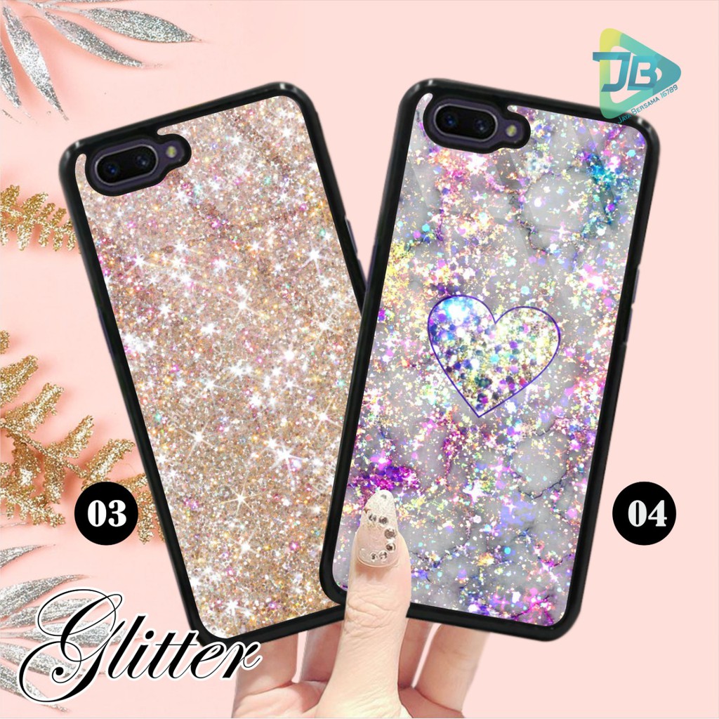 HARDCASE 2D GLOSSY GLITTER OPPO VIVO XIAOMI SAMSUNG REALME IPHONE ALL TYPE JB4667