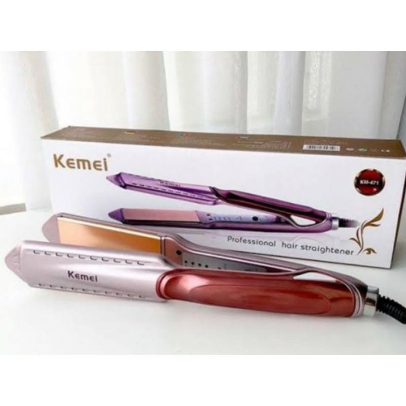 Catokan Rambut KEMEI 471 Pelurus Rambut Straigtener Catokan Rambut Ori