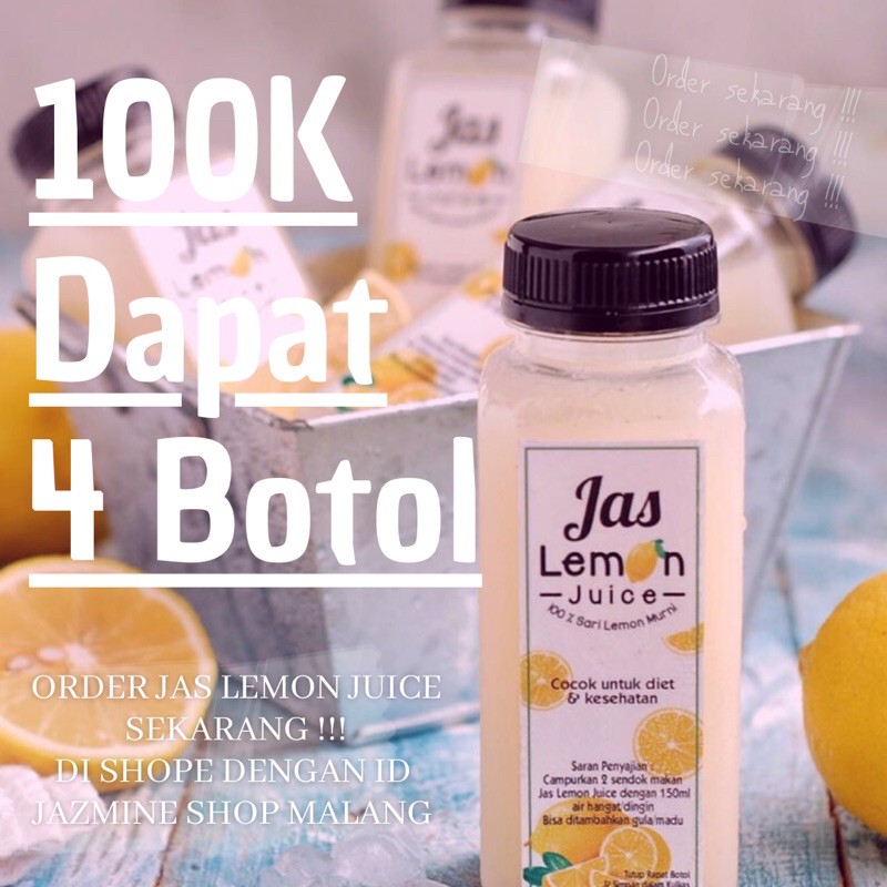 

SARI LEMON MURNI 100.000 DAPAT 4 BOTOL