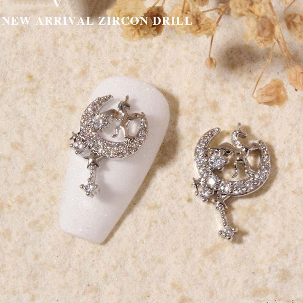 Mxbeauty Perhiasan Kuku Kristal Fashion Shiny Gaya Jepang Pesona Nail Art Ornamen Zirkon Nail Art Dekorasi