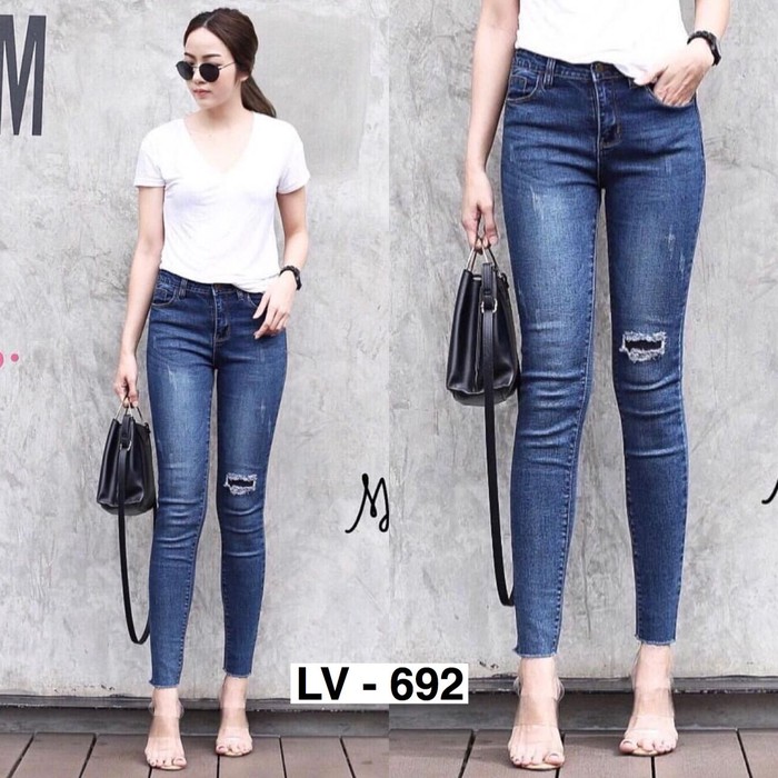 AL17 Sisa Sedikit Bahan  Bagus  Oke Celana Wanita Jeans  