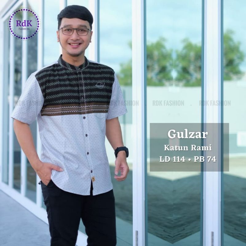 KEMEJA KERAH KOKO LENGAN PENDEK BY RDK FASHION