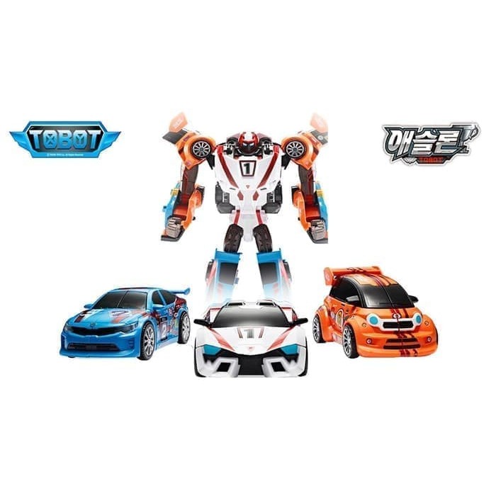 Mainan Anak Tobot Tritan Champion Mini Tranformer Robot Mobil 3in1 529