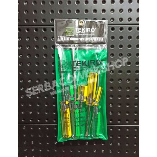 Tekiro Obeng Kristal Set 7 Pcs - In Line Screwdriver Set Termurah Berkualitas