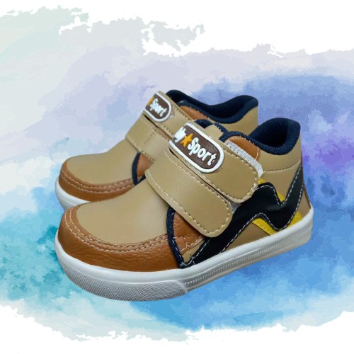 Sepatu Anak Laki - Laki Prewalker Sporty Cream Galaxy