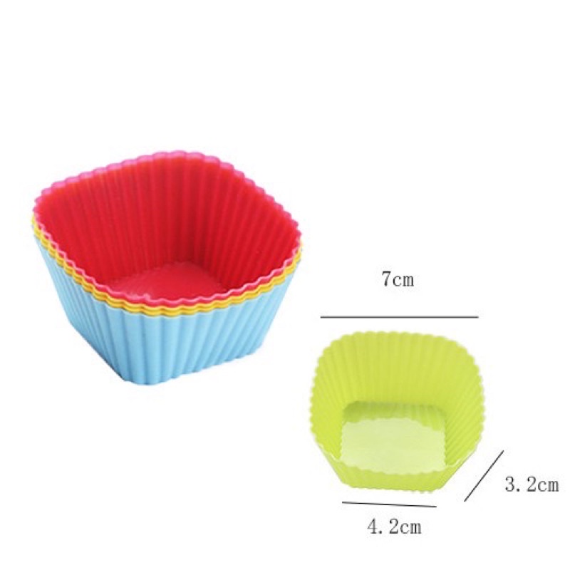 Cetakan Silicone Cupcake Muffin Silikon Cup Mangkok Silicone - Cetakan Cupcake Silikon