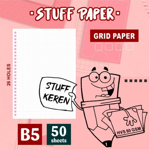 

loose leaf B5 GRID/DOT isi 50