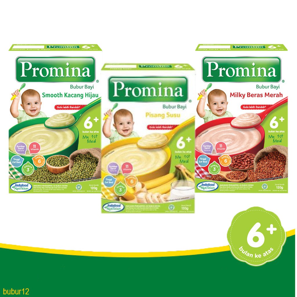 PROMINA BUBUR BAYI 6 BLN+ - PROMINA BUBUR BAYI USIA 6M - BUBUR BAYI TIM PROMINA BUBUR12