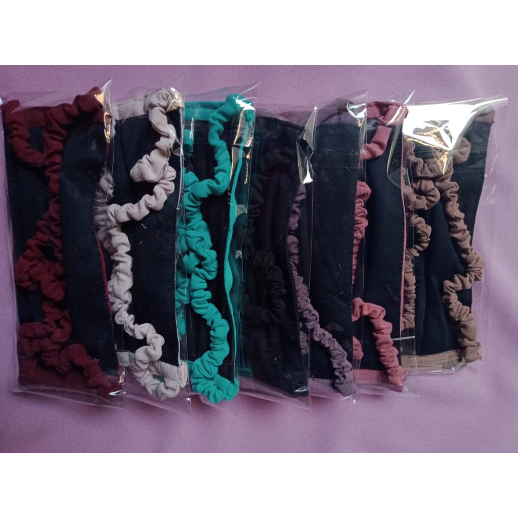 Masker Serut Diamondcrepe-Kaos 3 Lapis / Masker Polusi / Masker Polusi / Masker Debu