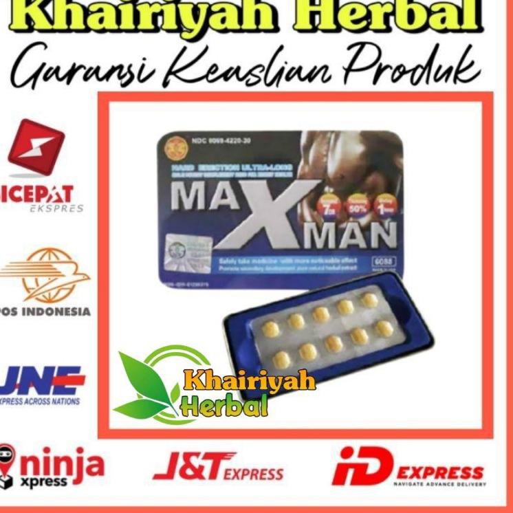Pria Ampuh MAXMAN Tablet Pil Kuning  Asli Terlaris