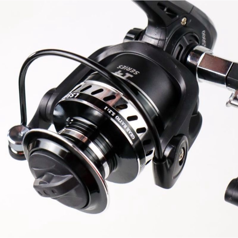 YUMOSHI LS5000 Reel Pancing Spinning Fishing Reel 14 Ball Bearing 5.2:1