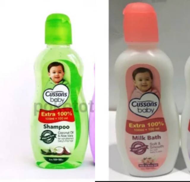 Cussons Baby Shampoo n Milk bath n hairlotion 100ml plus 100ml