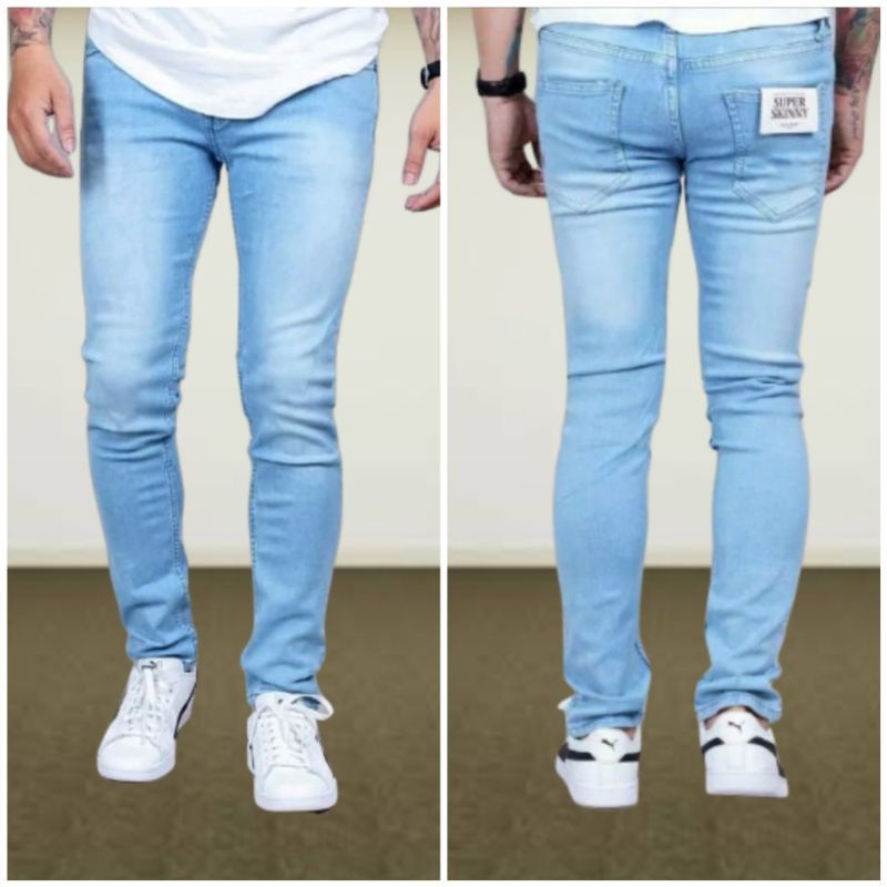 Celana jeans slim fit SKINNY karet/melar. jeans