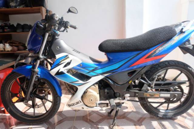 striping suzuki satria fu f 150 2007 biru putih list body standar berkualitas termurah