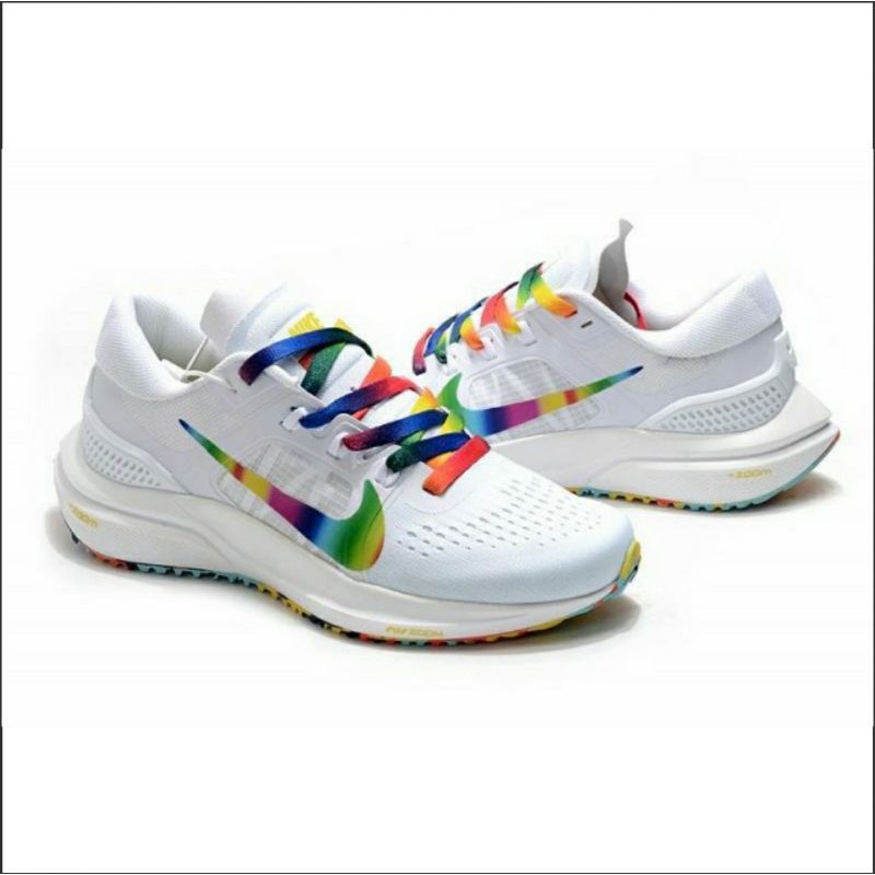 Sepatu Nike Air Zoom Vomero 15 White Rainbow Buat Cowok