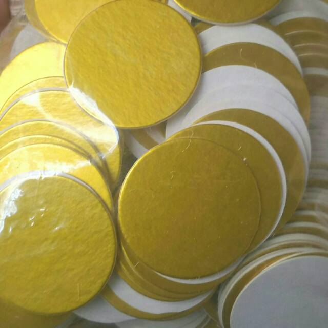 500pcs Seal Botol Sambal - Seal Alumunium Foil Mesin Induksi untuk Botol Sambal 5cm