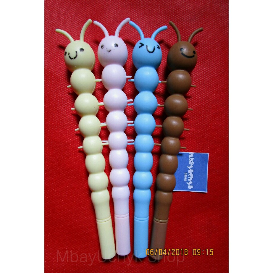 

Pulpen Ulil / Pulpen Ulet / ulat / Pulpen karakter lucu / pulpen unik