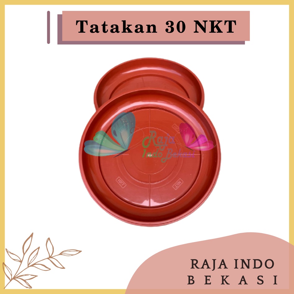 Rajaindobekasi Tatakan Alas Pot Bunga NKT 30 Merah BataTerracota Terracotta Merah Coklat 26 Cm Untuk Pot 30 Cm Termurah TATAKAN NKT 30 : Alas Pot Ukuran 30 Bagus Murah Tebal