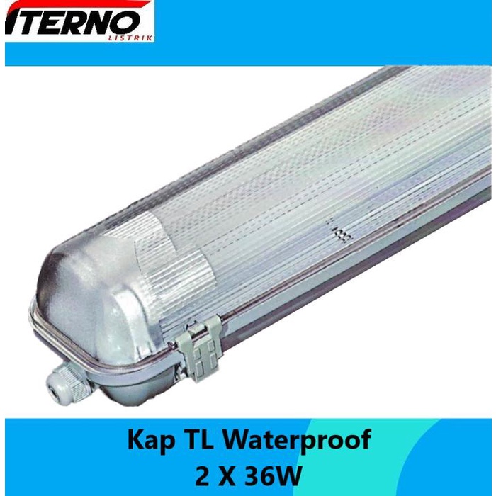 Kap Lampu Waterproof 2x36 2x36W TL LED 2x16W IP65
