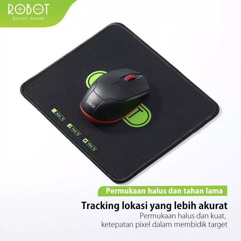 MousePad Robot RP01 Black - Robot Mouse Pad Hitam100% Original Robot