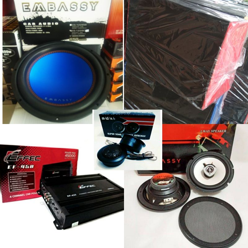 Paket audio mobil komplit