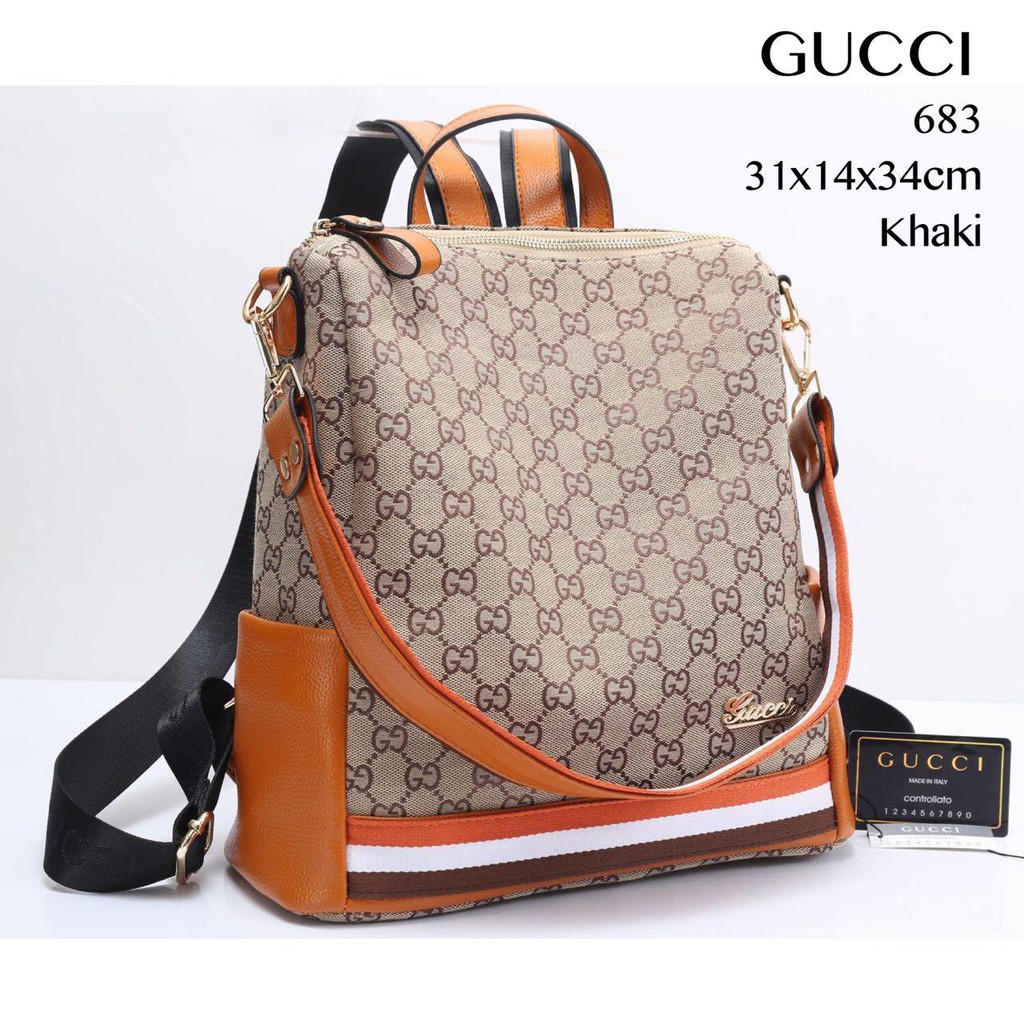 New arrival tas ransel wanita branded impor batam merek GUCCI kode 683 promo