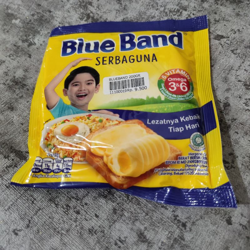 

BLUE BAND SERBAGUNA MARGARINE SACHET 200 GRAM MENTEGA BLUEBAND