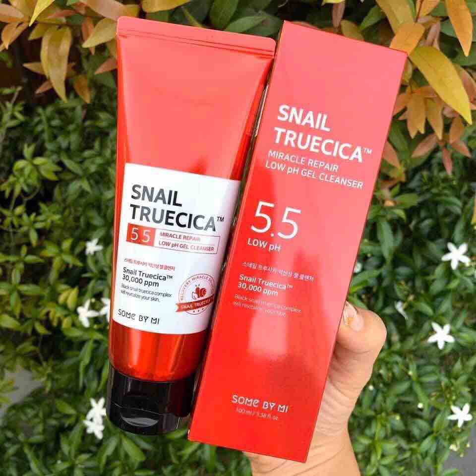 SOME BY MI SNAIL TRUECICA MIRACLE REPAIR LOW PH GEL CLEANSER 100ML SOMEBYMI LOW PH GEL CLEANSER