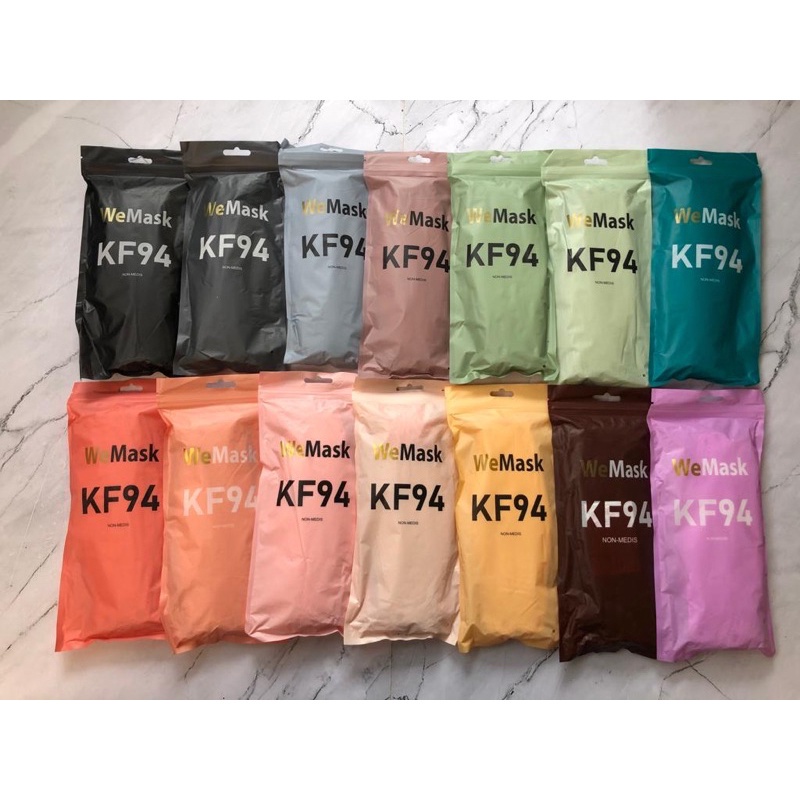 Masker KF94 WeMask Warna isi 10pcs | KF94 Warna