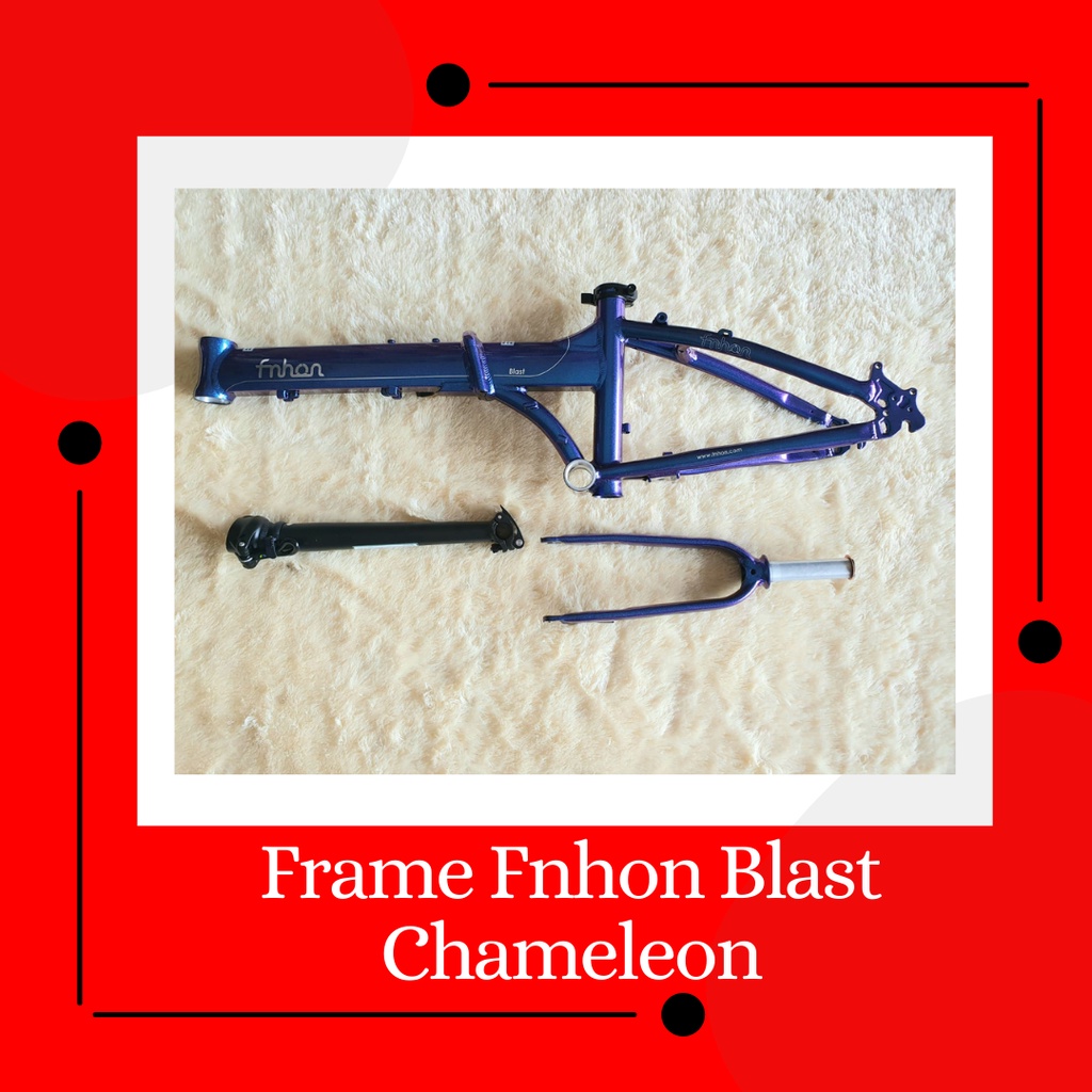 Frameset + handlepost Fnhon Blast Chameleon Discbrake 20 22 inch