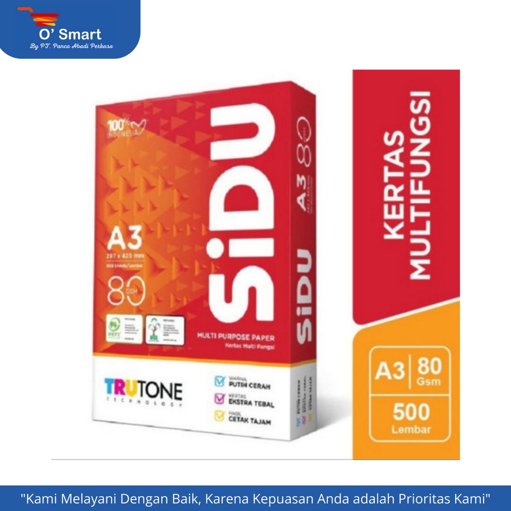 

SINAR DUNIA / SIDU Kertas A3 80 Gsm