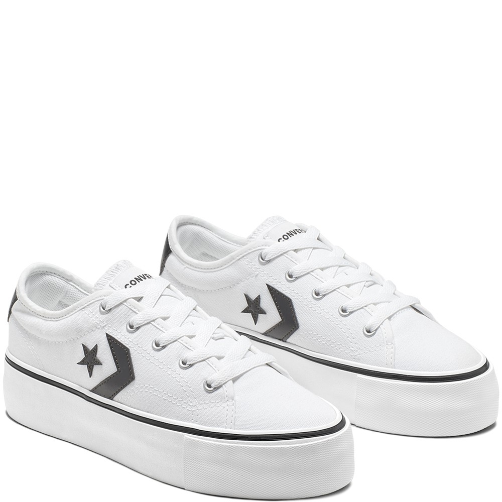 Sepatu Converse Star Replay Platform Ox White Murah