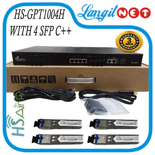 HSAIRPO GPT1004H / HSGQ G004 GPON OLT 4PON 4SFP C20xx