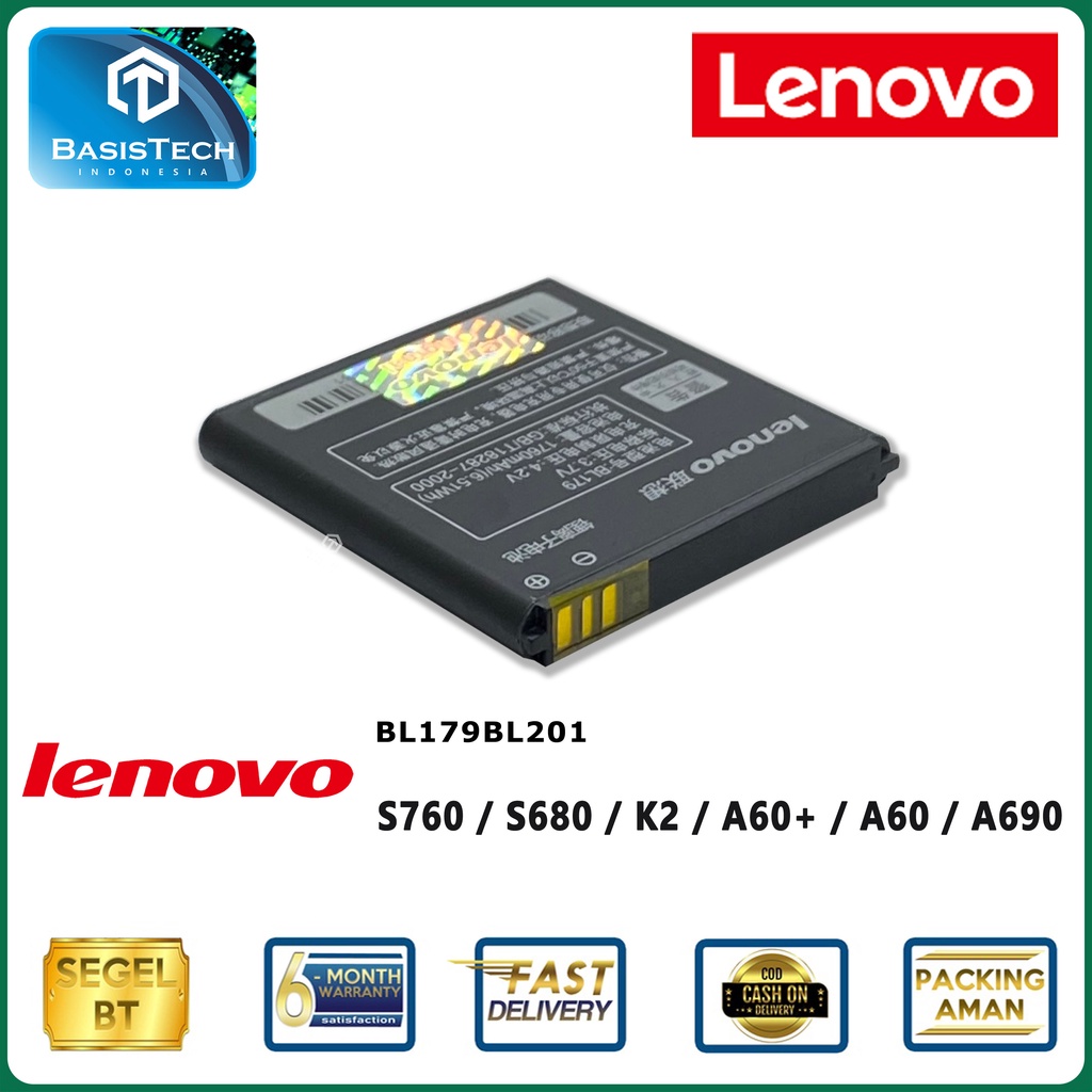 BATERAI LENOVO S760 S680 K2 A60 PLUS - A60 A690 - BL179 BL201 - ORI99