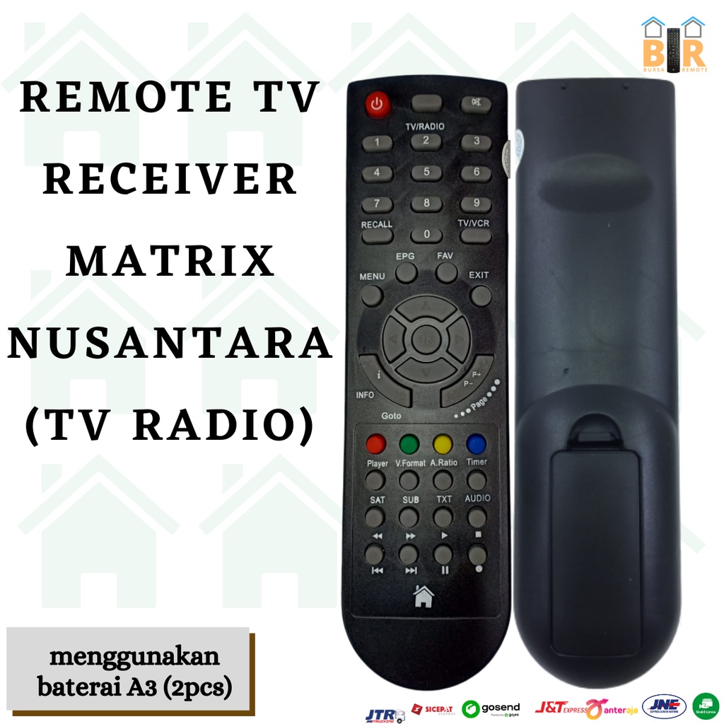 REMOT / REMOTE TV RECEIVER MATRIX (tv radio) / ECER DAN GROSIR