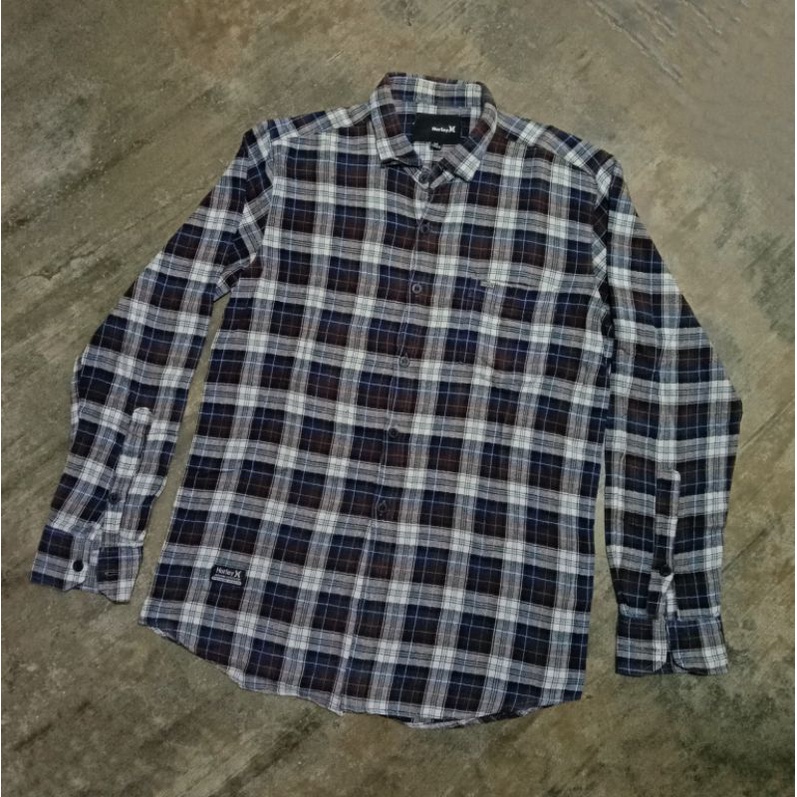 Hurley second original kemeja flanel
