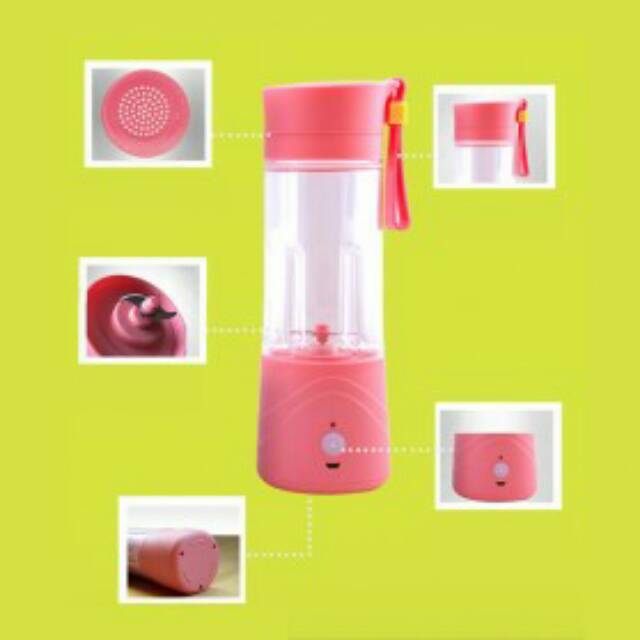 Blender Jus Portable 380ml - Pink