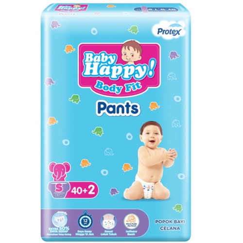 POPOK CELANA BABY HAPPY  S38+2 / M34 / L30 / XL26 / XXL24