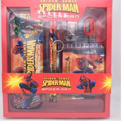 

(PROMO ELV45) KJ !! STUDY SET STATIONERY PENSIL SET PAKET ALAT TULIS SEKOLAH KRKTER FROZEN/UNICORN/SPIDERMAN 8033A ✡