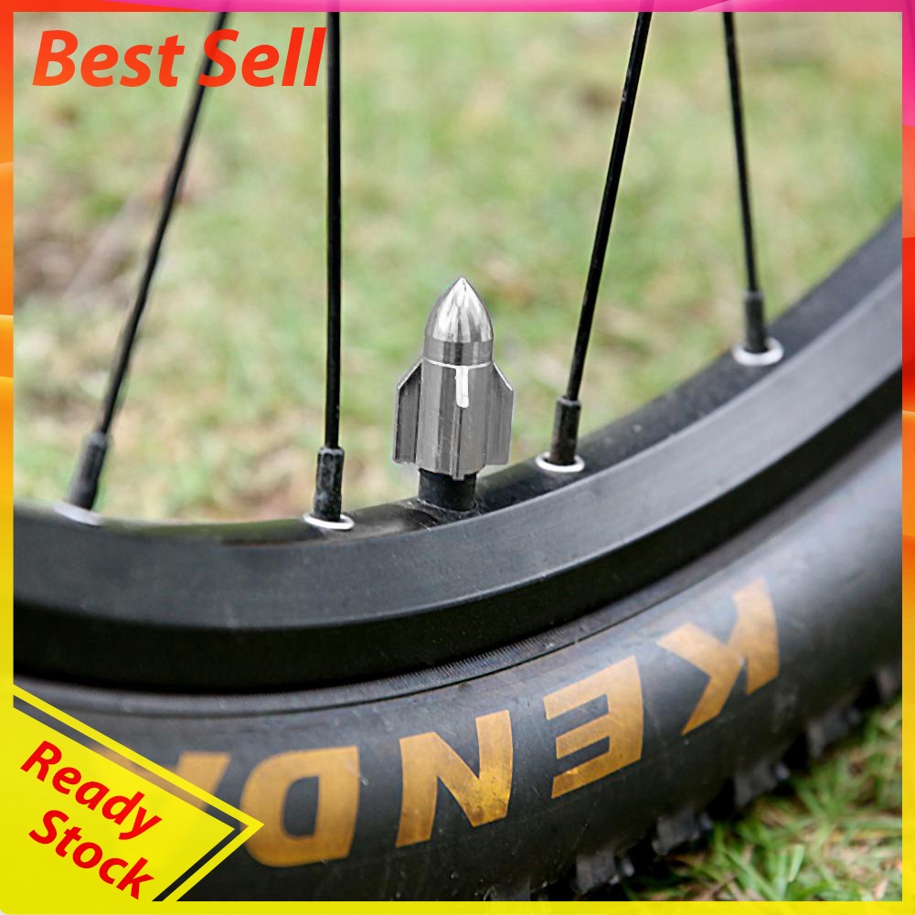 2pcs Aluminum Mountain MTB Bike Bicycle Car Tire Valve Cap Tyre Dust Cover