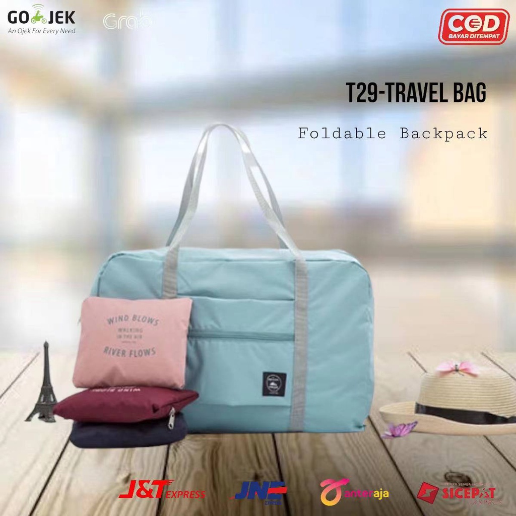 [TOYOU SHOP T29] FOLDABLE TRAVEL BAG | HAND CARRY | TAS LIPAT BESAR | KOPER BAGASI | TAS MUDIK | WATERPROOF