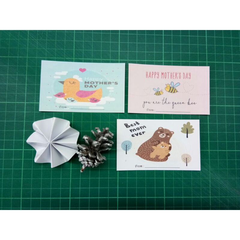 kartu tag hampers happy mothers day 25 pcs cute