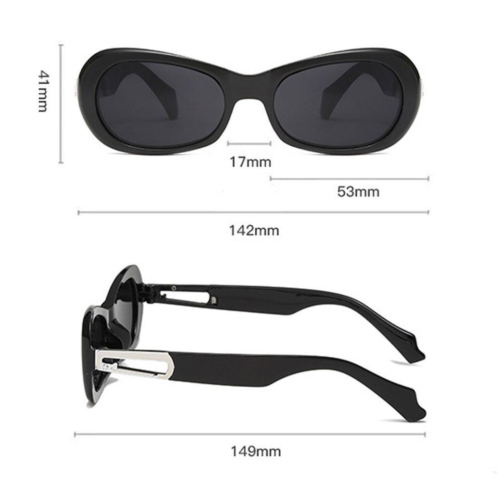 Needway Kacamata Oval Travel UV400 Oval Frame Candy Colour Korean Oval Eyewear