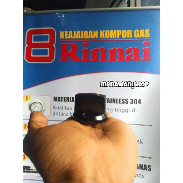 Tombol knop kompor Rinnai api seribu / Knop rinnai TL 289 RI