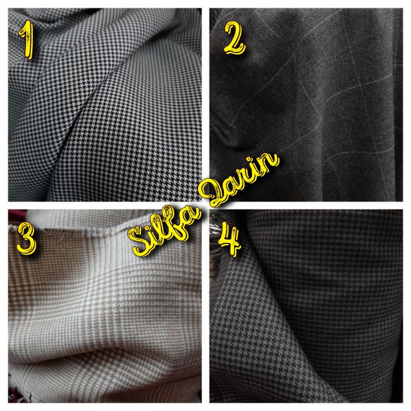 Kain Blazer Semi Wool ~ Bahan Semi Wool Blazer ~ Kain Blazer / Celana (Harga 0.5 Meter)