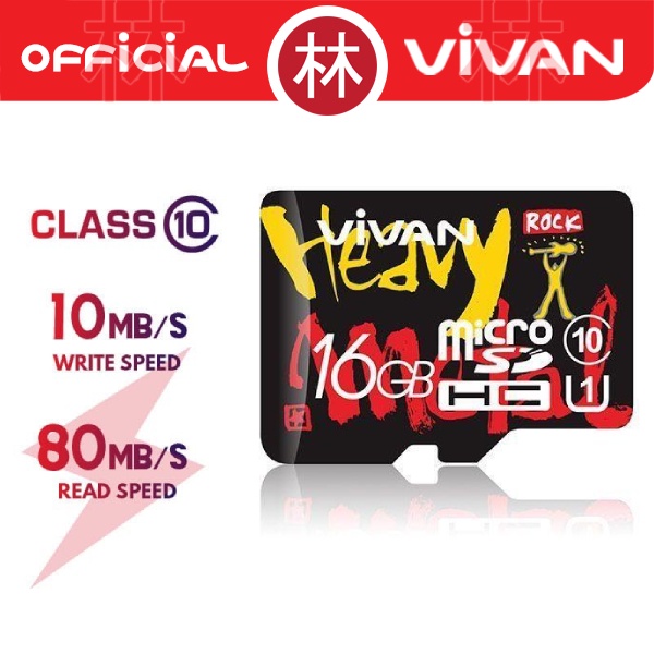 Vivan V16U10 16GB Class 10 Micro SD TF Card Memory Card