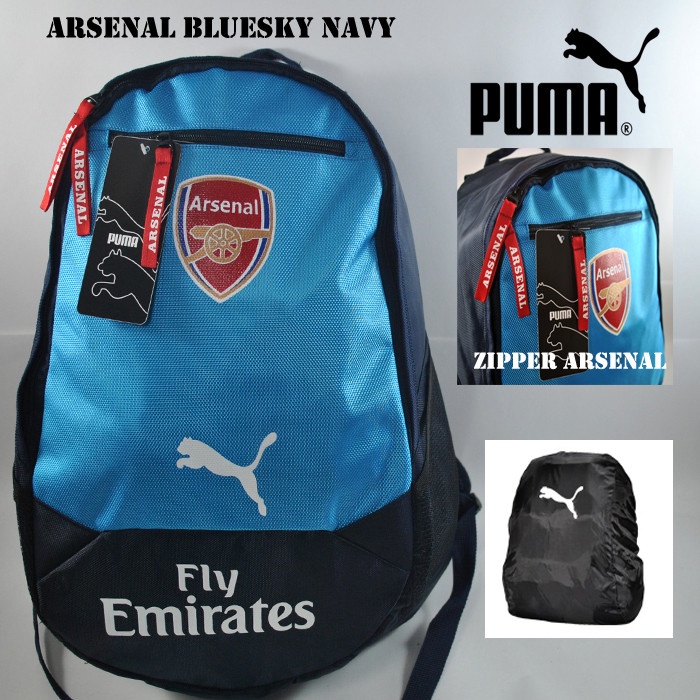 TAS RANSEL BOLA CLUB ARSENAL FC BLUESKY NAVY / RANSEL SEKOLAH SPORT