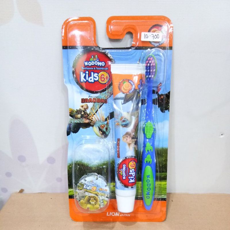 KODOMO THOOTHBRUSH + TOOTHPASTE KIDS 6+ FANCY, TECNO