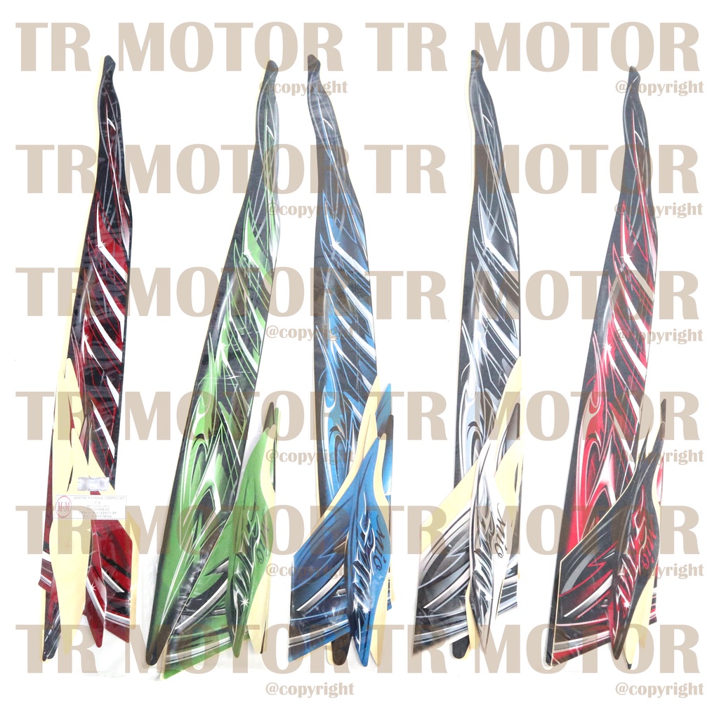 Stiker Motor Mio Soul 2011 Sticker Striping Lis Full Set Motor